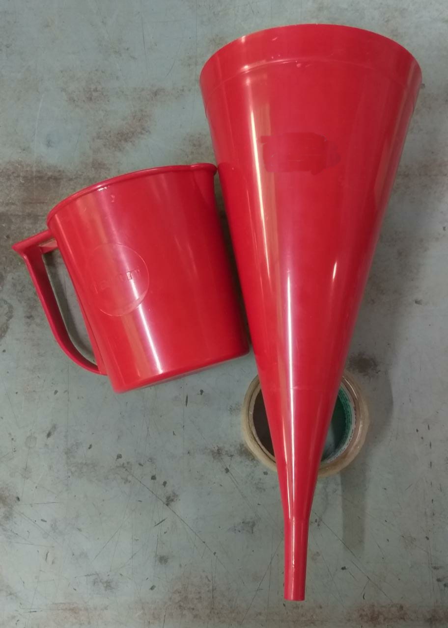 MARSH CONE FUNNEL - PLASTIC WITH MEASURING JUG